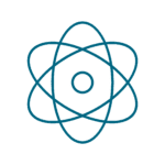 SCIENCE ATOM CYAN